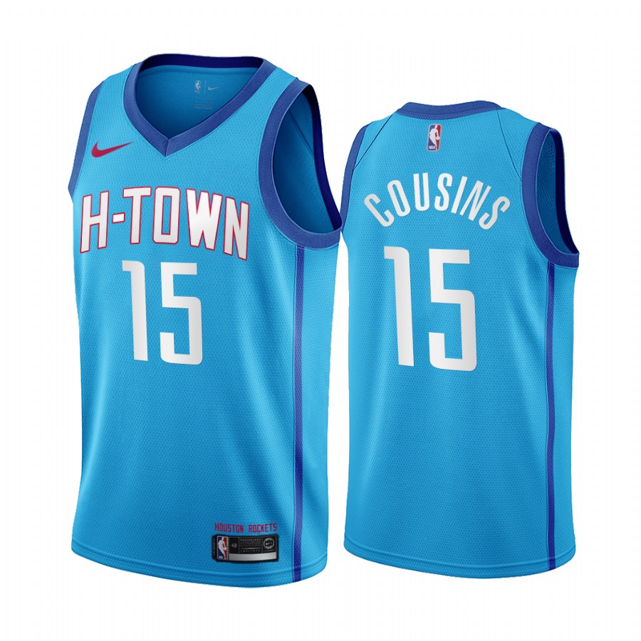 Demarcus Cousins Houston Rockets 2020-21 Blue City Jersey H-town