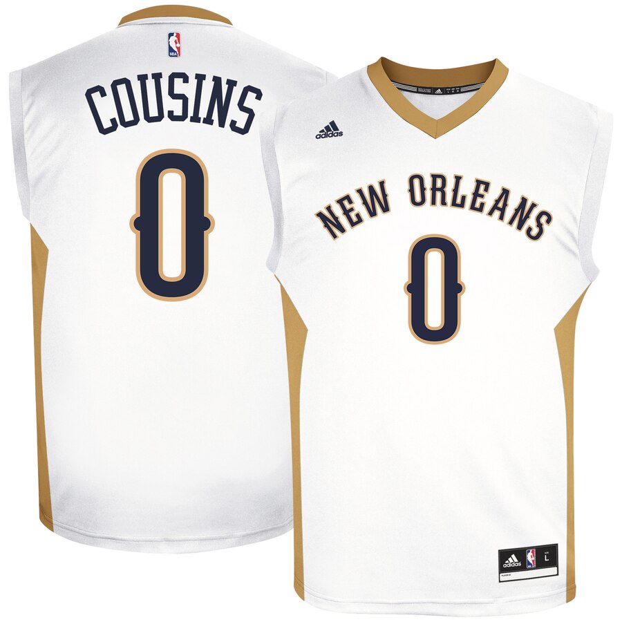 Demarcus Cousins New Orleans Pelicans Adidas Home Replica Jersey - White