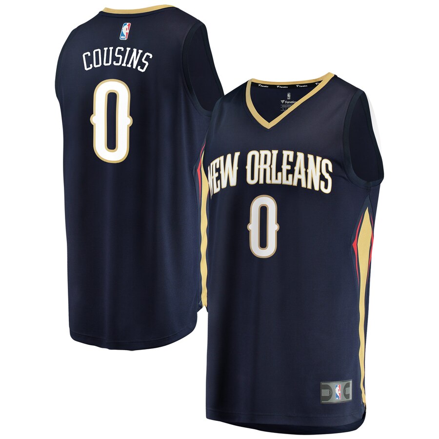Demarcus Cousins New Orleans Pelicans Fanatics Branded Fast Break Replica Jersey Navy - Icon Edition