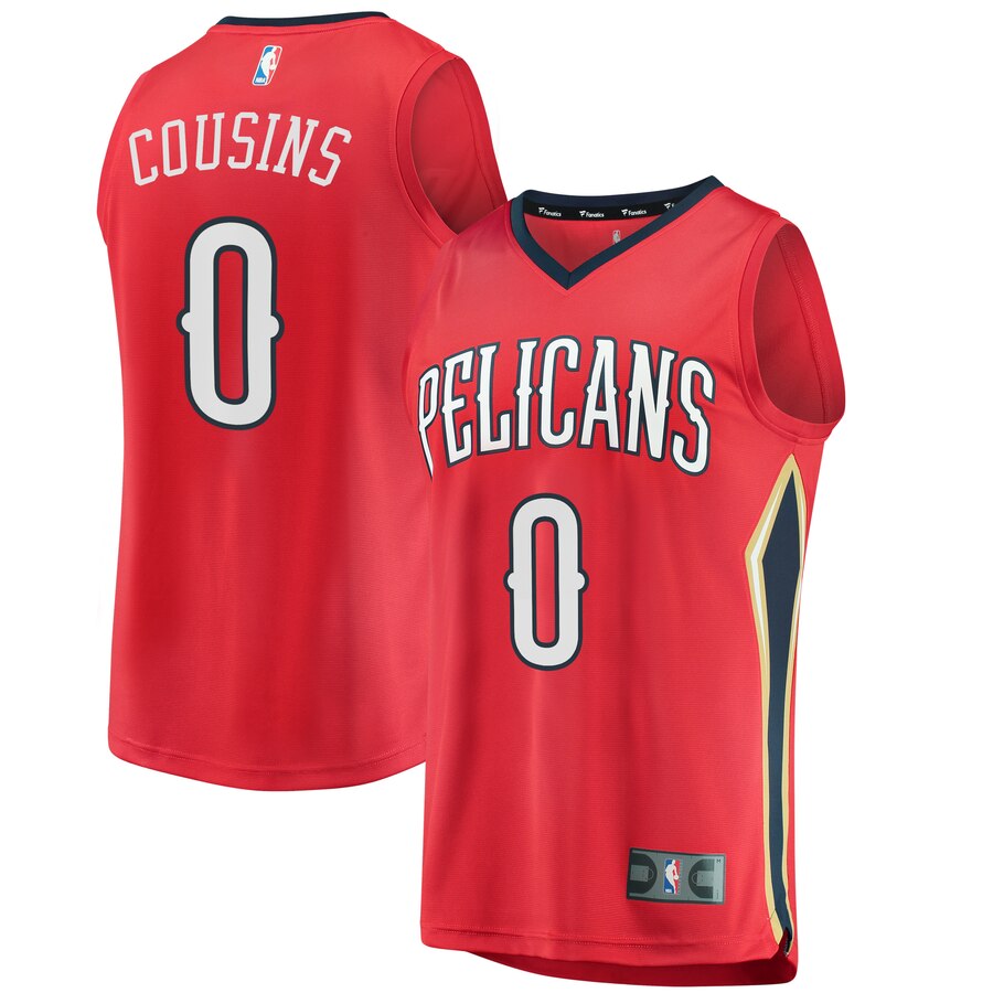 Demarcus Cousins New Orleans Pelicans Fanatics Branded Fast Break Replica Jersey Red - Statement Edition