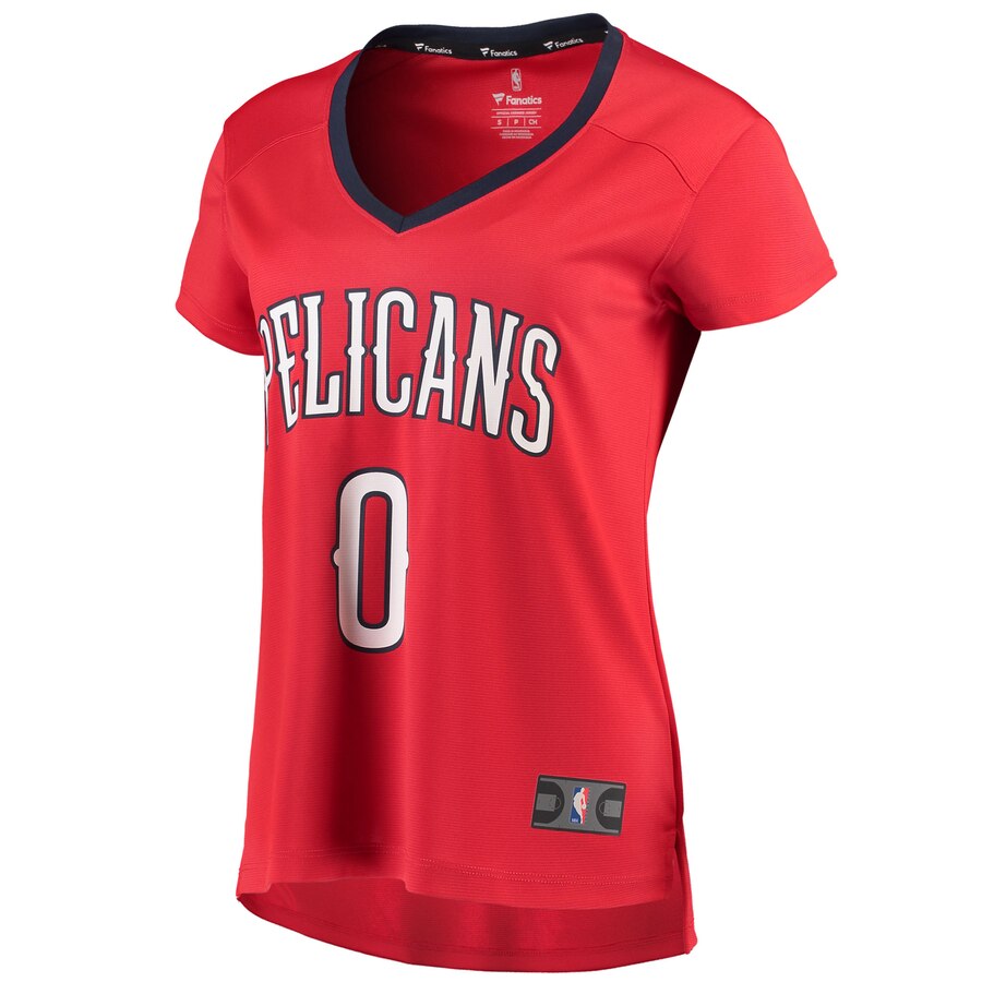 Alternative view of Demarcus Cousins New Orleans Pelicans Fanatics Branded Women's Fast Break Replica Statement Edition Jersey - Red
