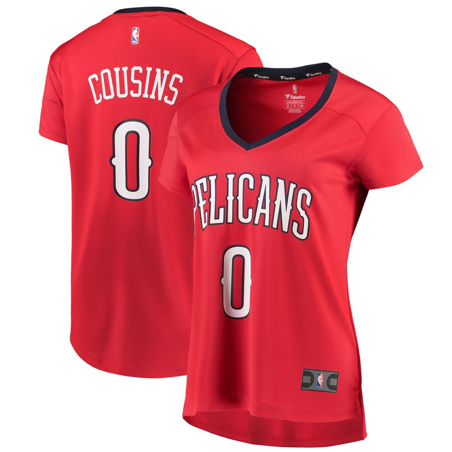 Demarcus Cousins New Orleans Pelicans Fanatics Branded Women's Fast Break Replica Statement Edition Jersey - Red