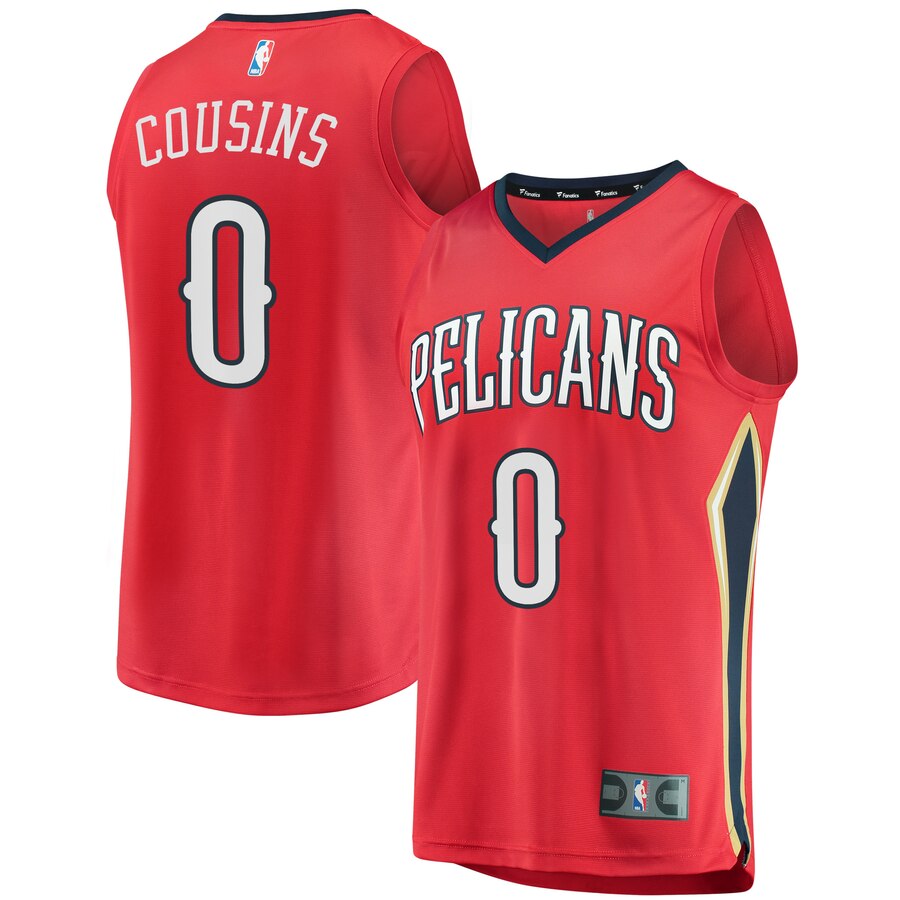Demarcus Cousins New Orleans Pelicans Fanatics Branded Youth Fast Break Replica Jersey Red - Statement Edition