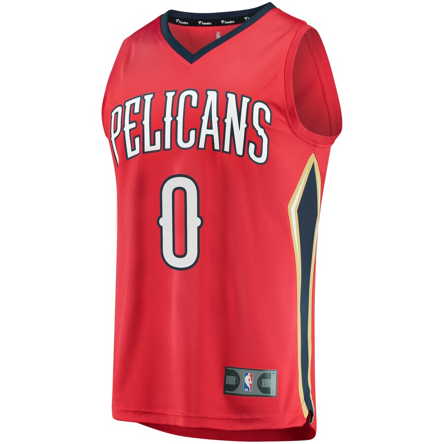 Alternative view of Demarcus Cousins New Orleans Pelicans Fanatics Branded Youth Fast Break Replica Jersey Red - Statement Edition