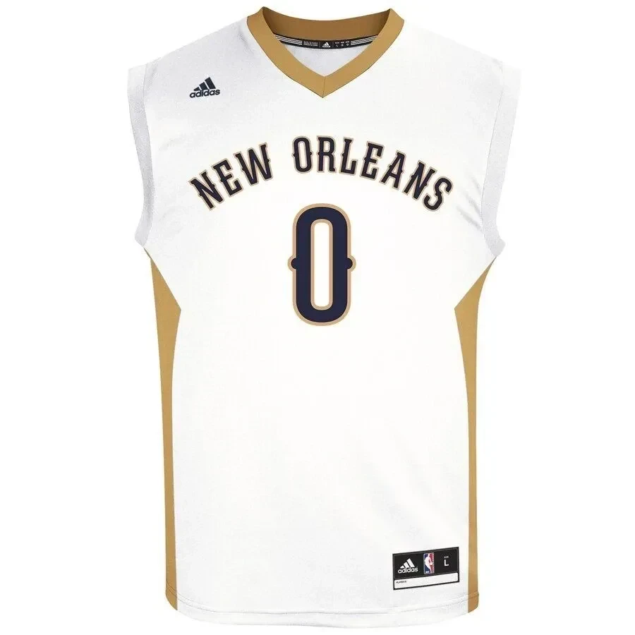 Alternative view of Demarcus Cousins New Orleans Pelicans Home Jersey - White - JS784 