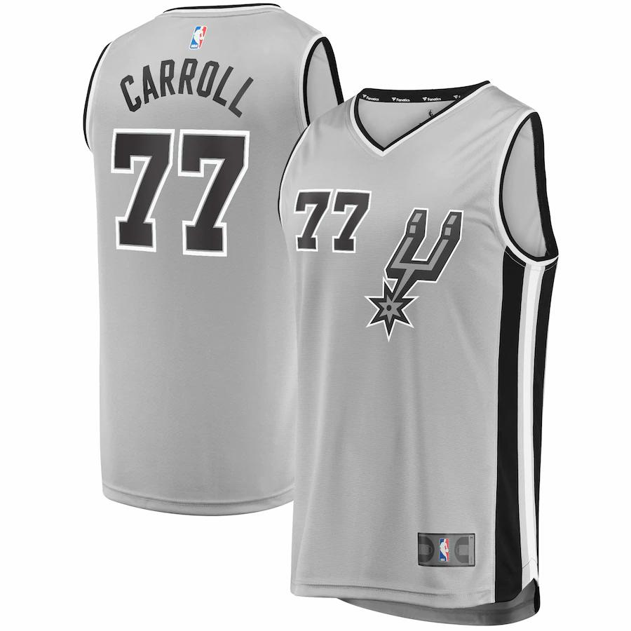 Demarre Carroll San Antonio Spurs Fanatics Branded Fast Break Replica Player Jersey - Statement Edition - Silver