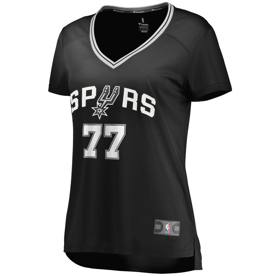 Alternative view of Demarre Carroll San Antonio Spurs Fanatics Branded Women's Fast Break Replica Player Jersey - Icon Edition - Black