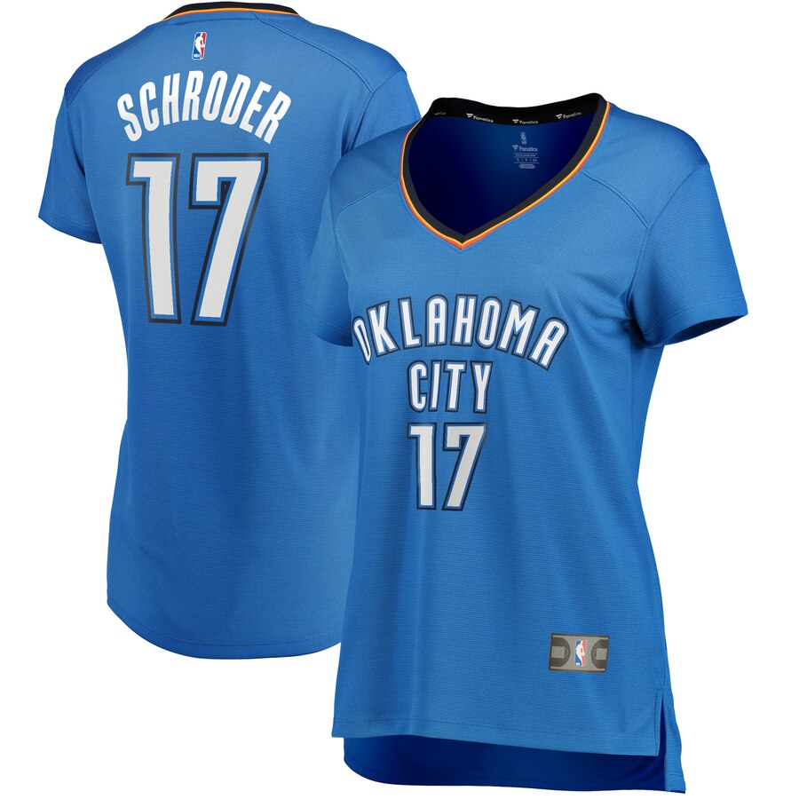 Dennis Schroder Oklahoma City Thunder Fanatics Branded Women's Fast Break Player Jersey - Icon Edition - Blue