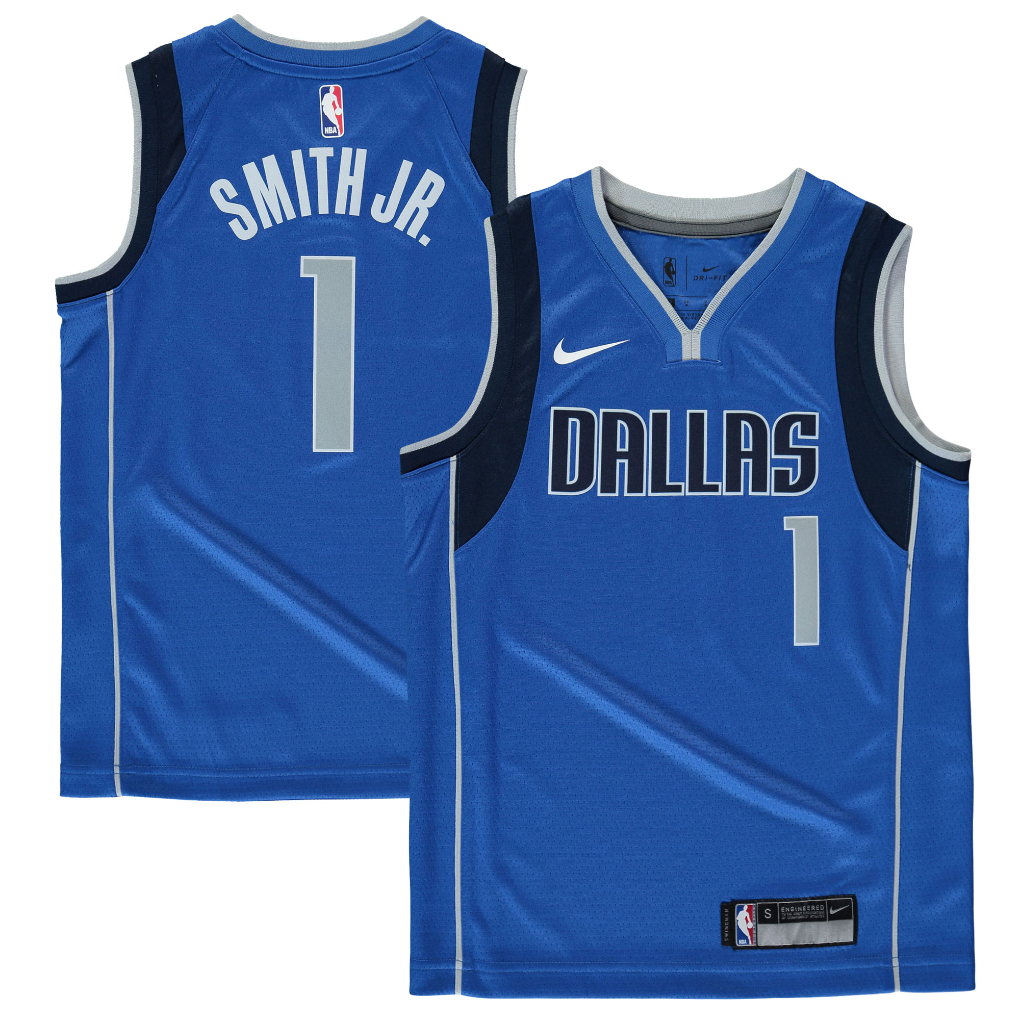 Dennis Smith Dallas Mavericks Youth Swingman Jersey Blue - Icon Edition