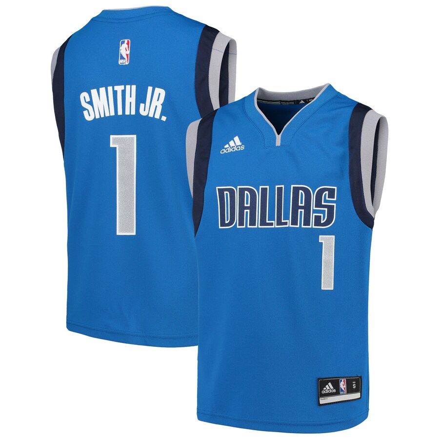 Dennis Smith Jr. Dallas Mavericks Adidas Youth Replica Jersey - Blue