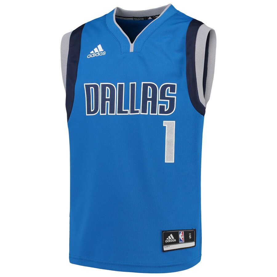 Alternative view of Dennis Smith Jr. Dallas Mavericks Adidas Youth Replica Jersey - Blue