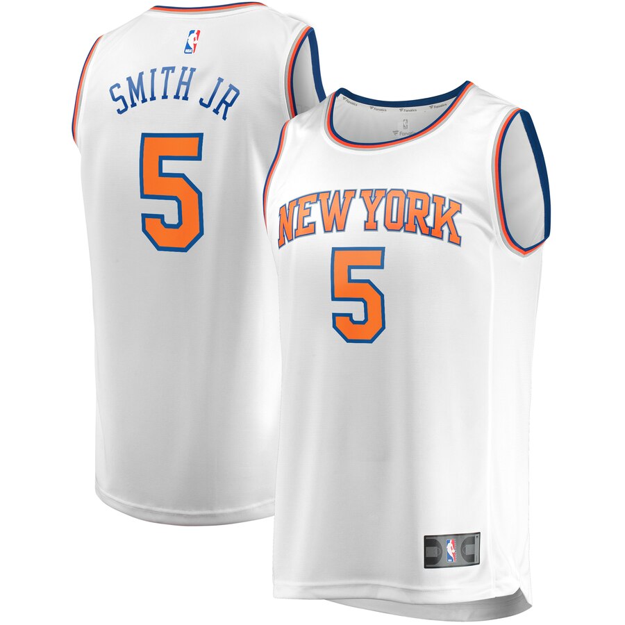 Dennis Smith Jr. New York Knicks Fanatics Branded Youth Fast Break Replica Player Jersey - Association Edition - White