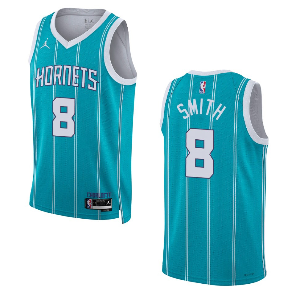 Dennis Smith Teal Icon Edition 2022-23 Charlotte Hornets Swingman Jersey