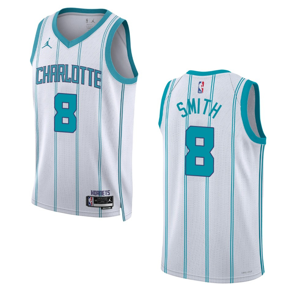 Dennis Smith White Association Edition 2022-23 Charlotte Hornets Swingman Jersey
