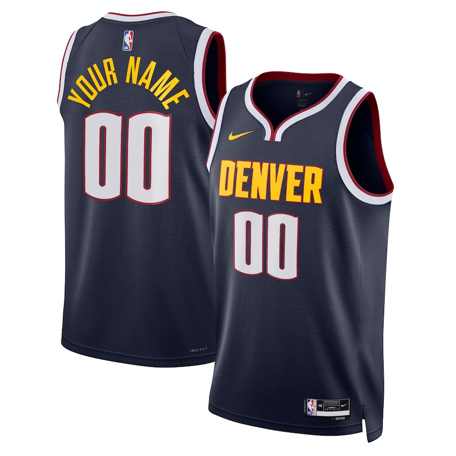 Denver Nuggets 2023/24 Icon Swingman Custom Men Jersey - Navy - JS772 