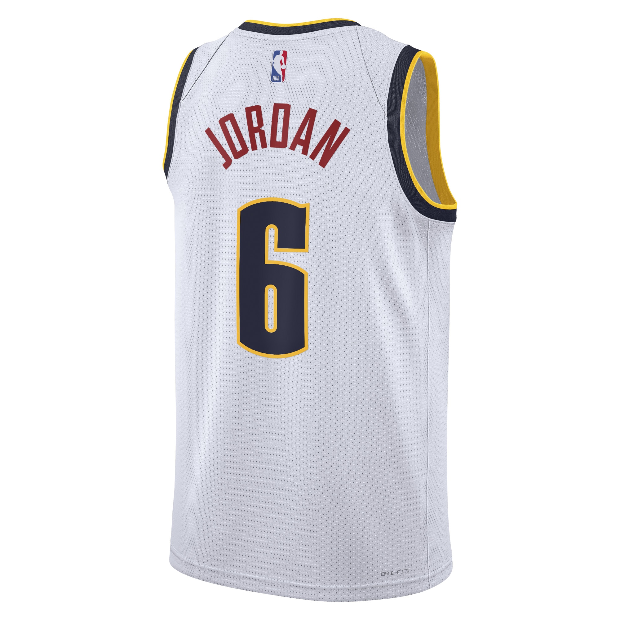 Alternative view of Denver Nuggets Association Edition Swingman Jersey - White - DeAndre Jordan - Unisex - JS316 