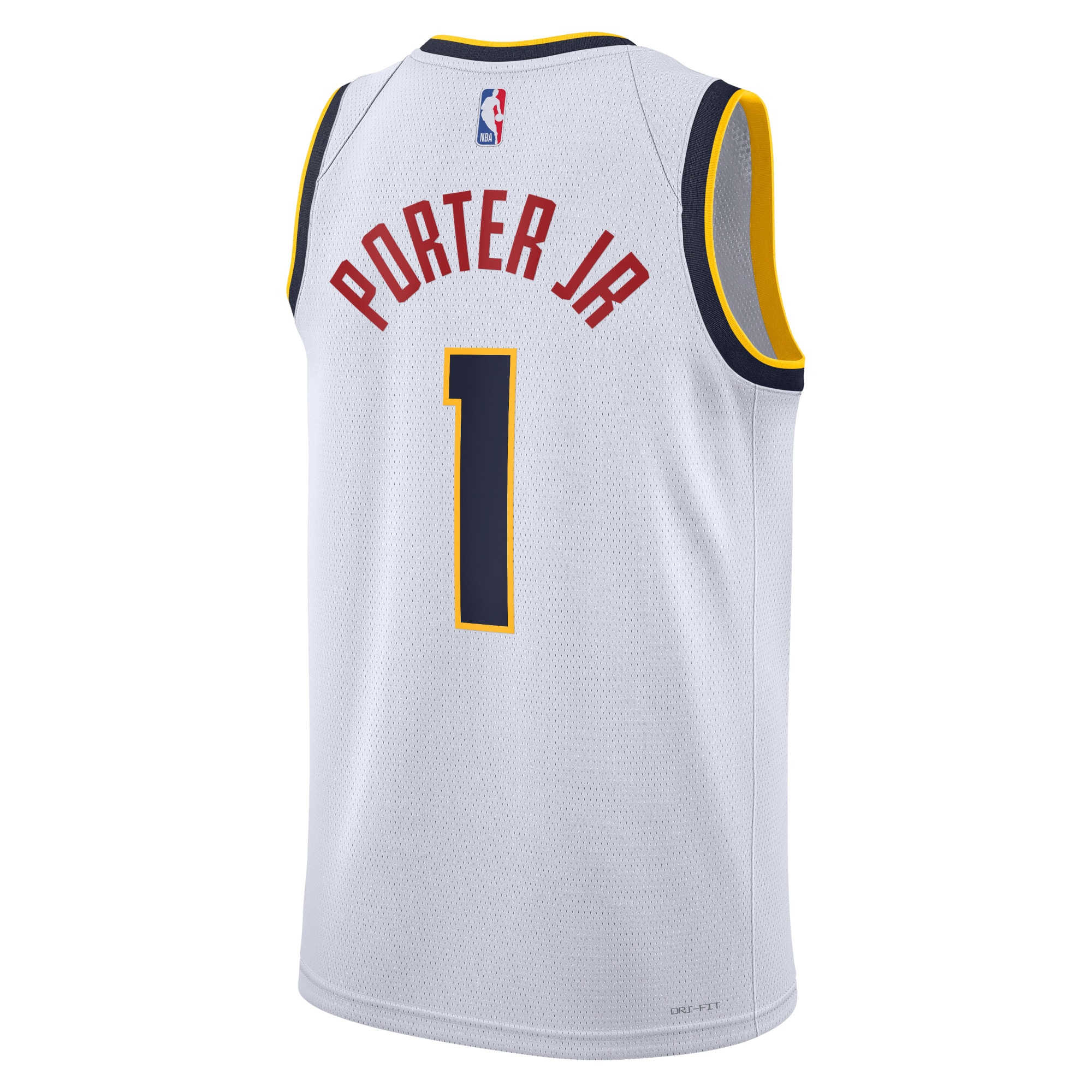 Alternative view of Denver Nuggets Association Edition Swingman Jersey - White - Michael Porter Jr. - Unisex - JS838 