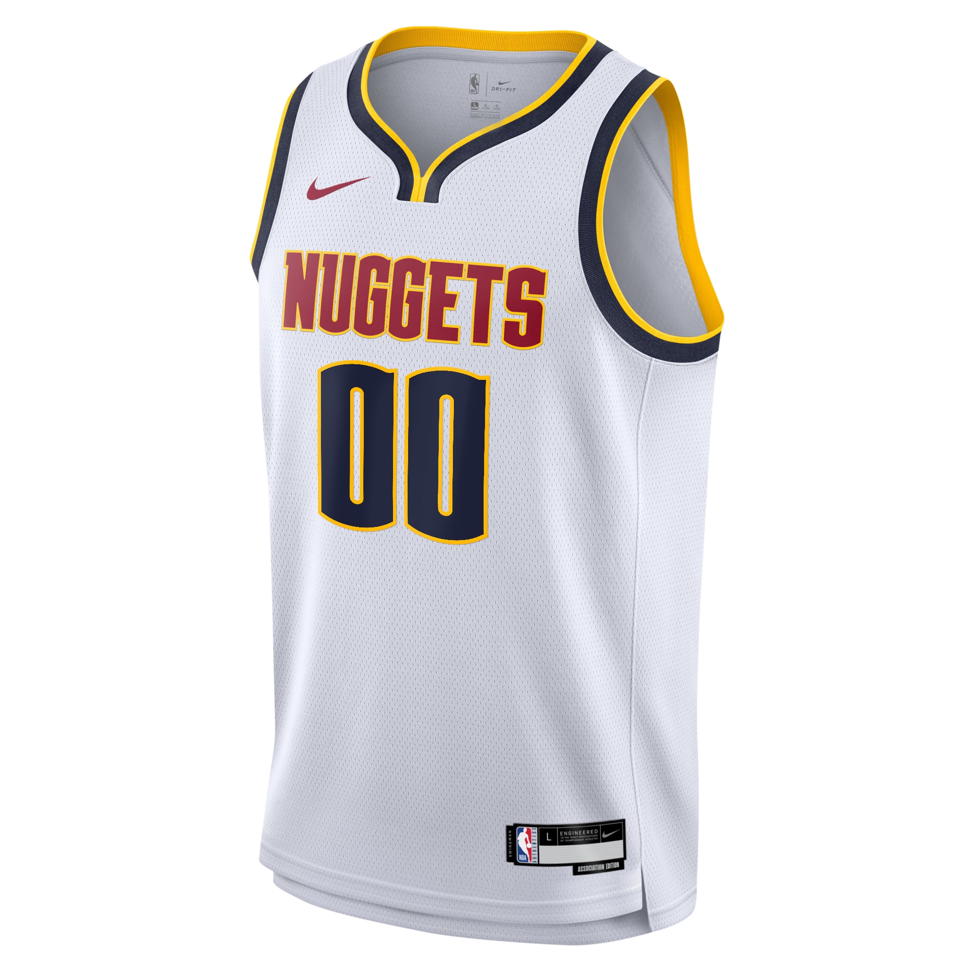 Alternative view of Denver Nuggets Association Swingman Jersey - Custom - Youth - JS805 