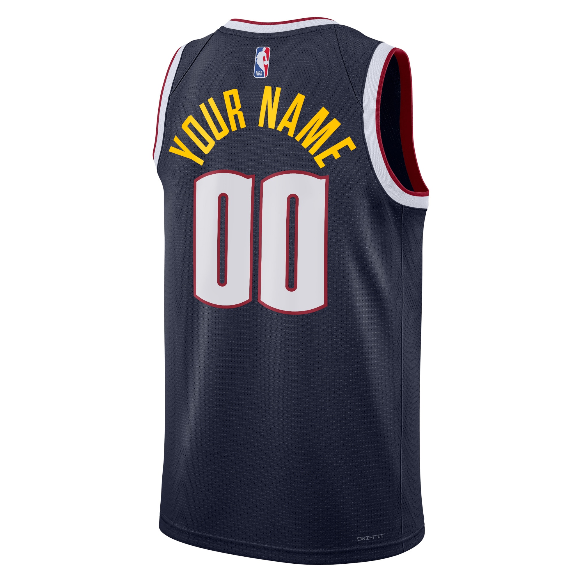 Alternative view of Denver Nuggets Icon Swingman Jersey - Custom - Unisex - JS338 