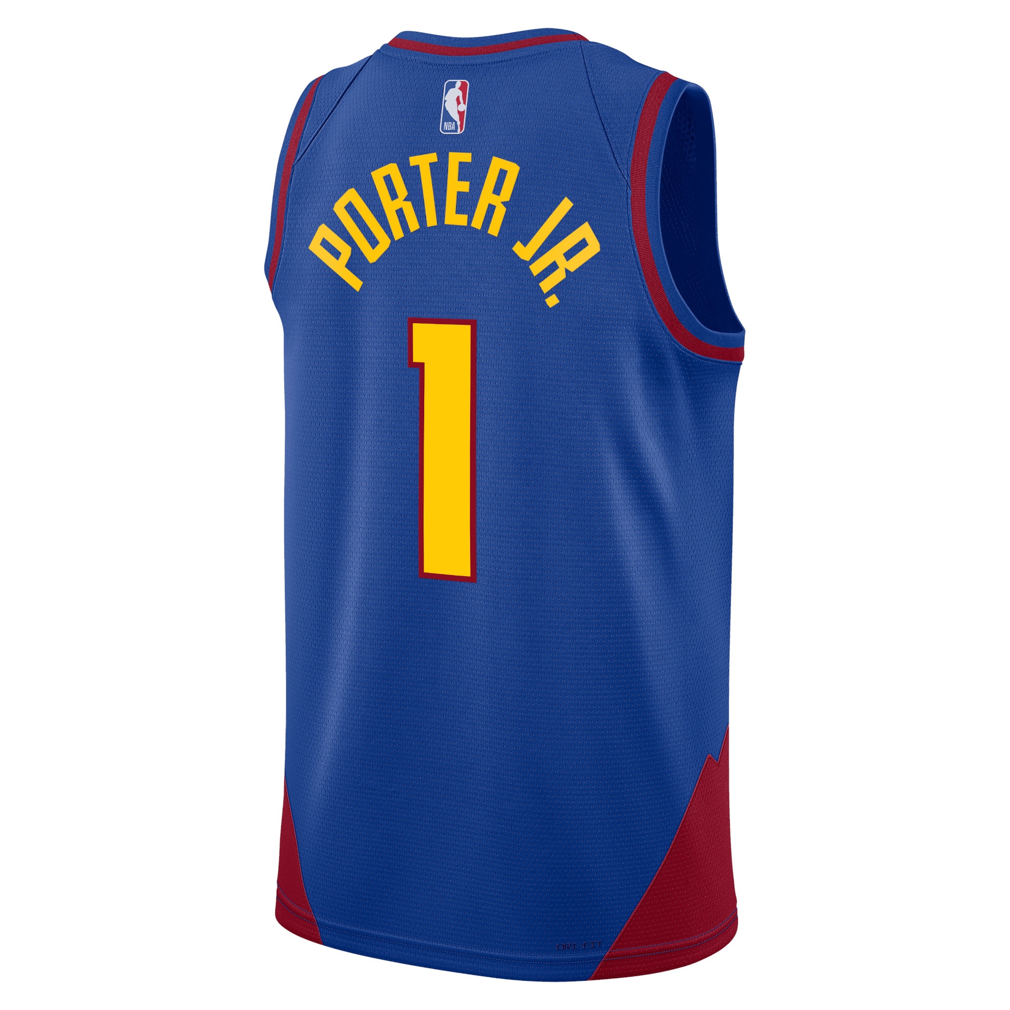 Alternative view of Denver Nuggets Jordan Statement Edition Swingman Jersey - Blue - Michael Porter Jr. - Unisex - JS555 