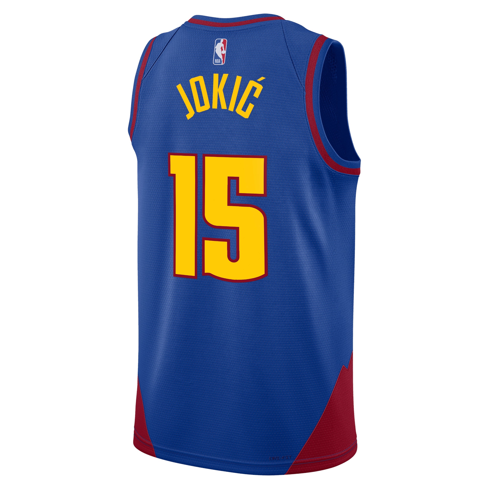 Alternative view of Denver Nuggets Jordan Statement Edition Swingman Jersey - Blue - Nikola Jokic - Unisex - JS986 