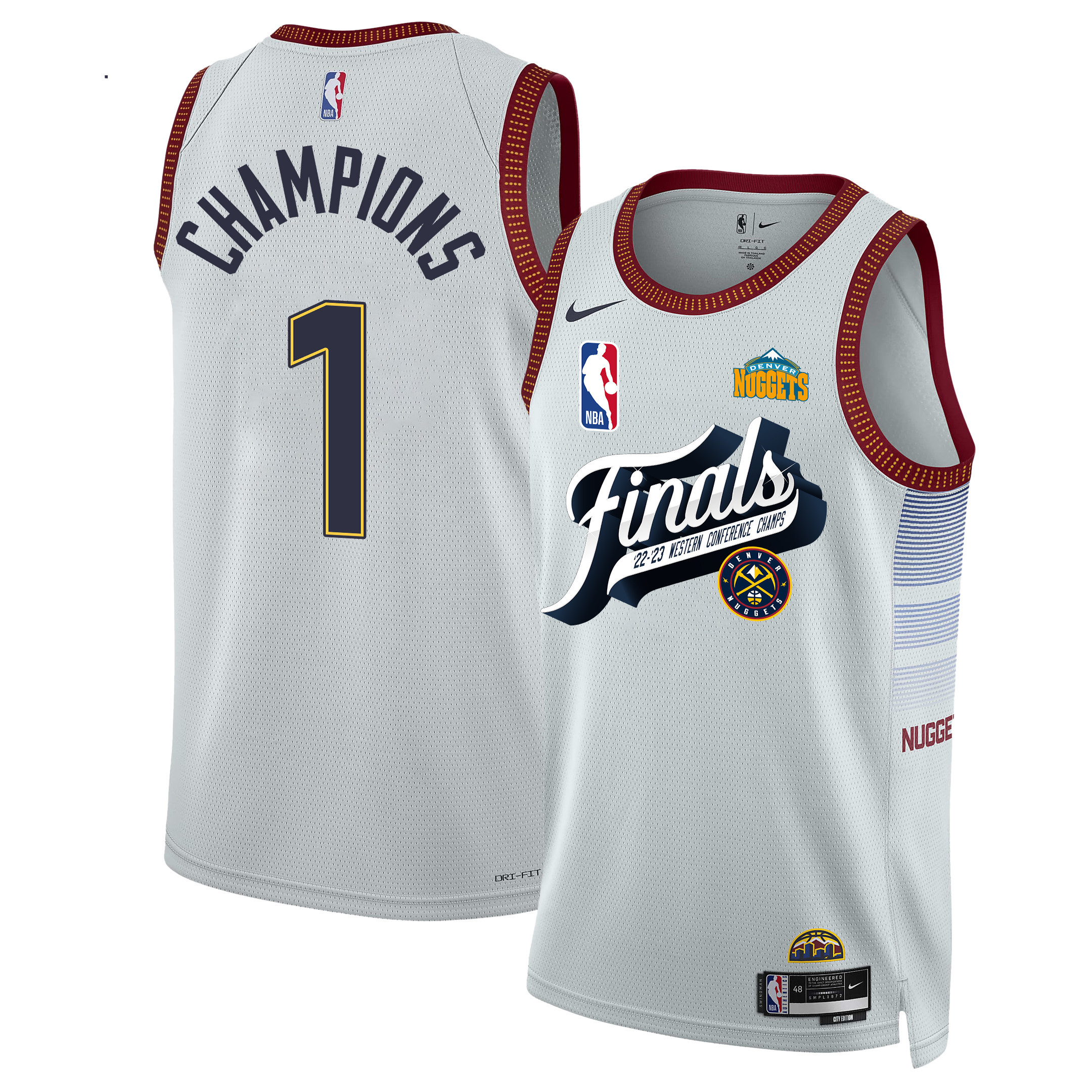 Denver Nuggets Just Build A Future Dynasty 2023 NBA Champions Swingman Jersey - White - JS946 