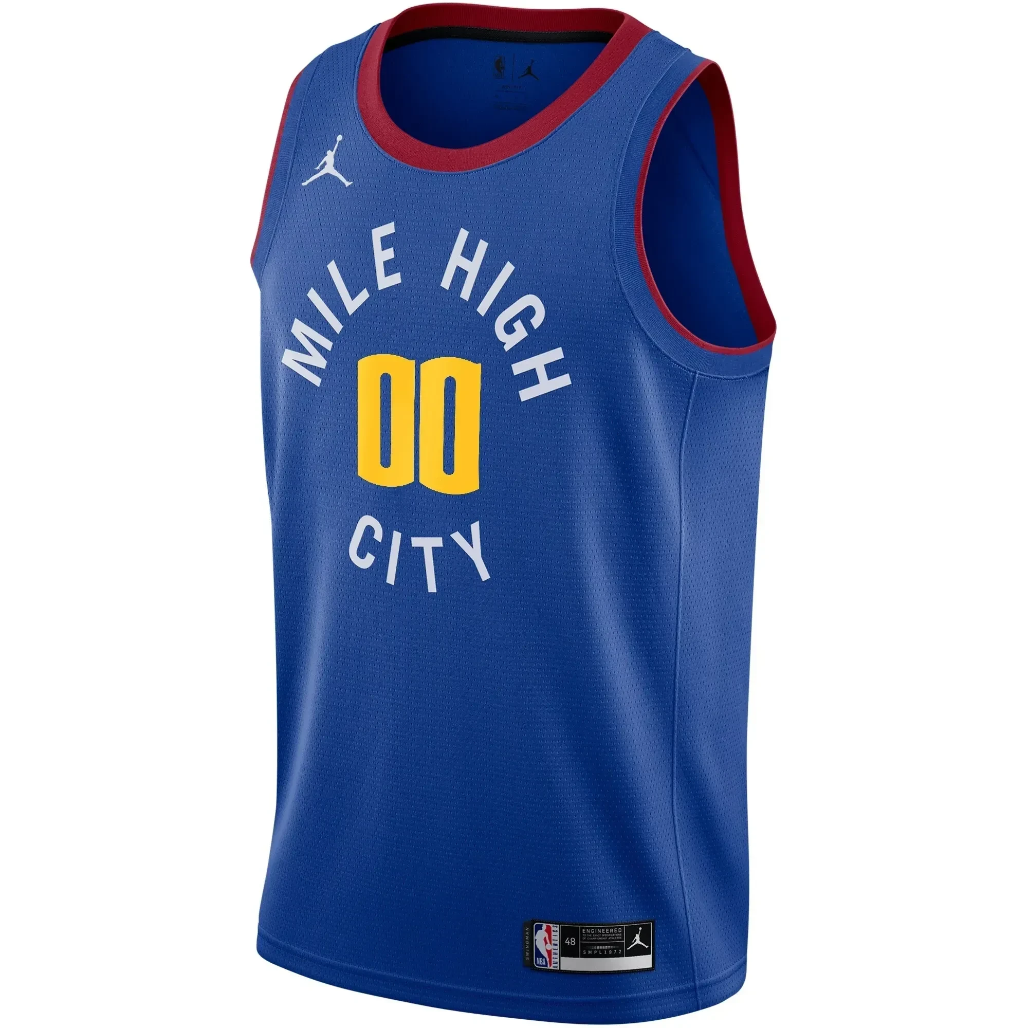 Denver Nuggets Swingman Custom Jersey - Statement Edition - Blue - JS880 