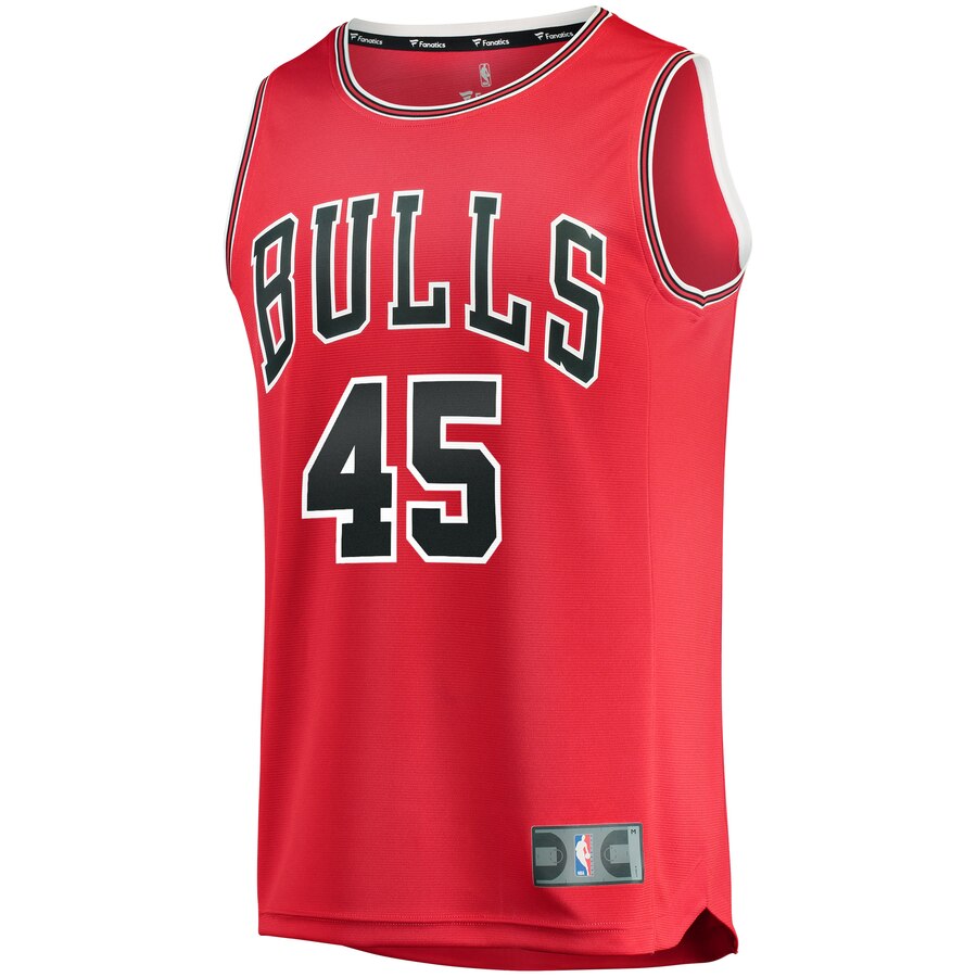 Alternative view of Denzel Valentine Chicago Bulls Fanatics Branded Fast Break Replica Jersey Red - Icon Edition
