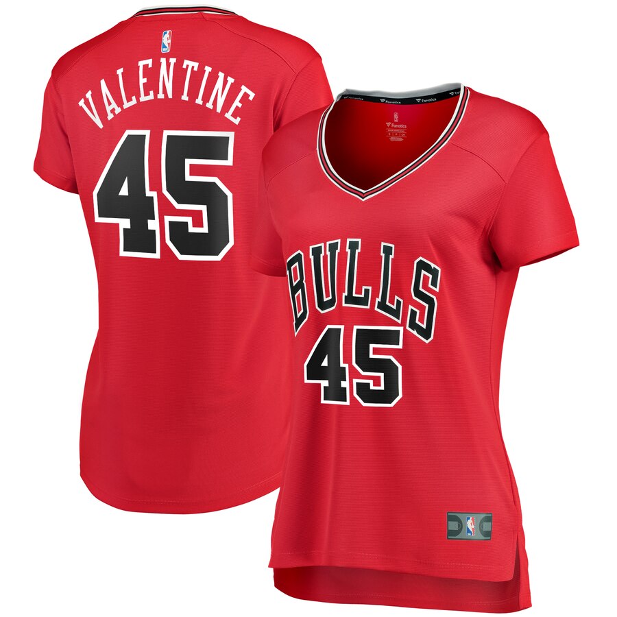 Denzel Valentine Chicago Bulls Fanatics Branded Women's Fast Break Player Jersey - Icon Edition - Red