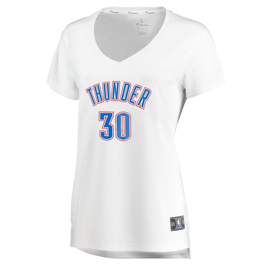 Alternative view of Deonte Burton Oklahoma City Thunder Fanatics Branded Women's Fast Break Player Jersey - Association Edition - White