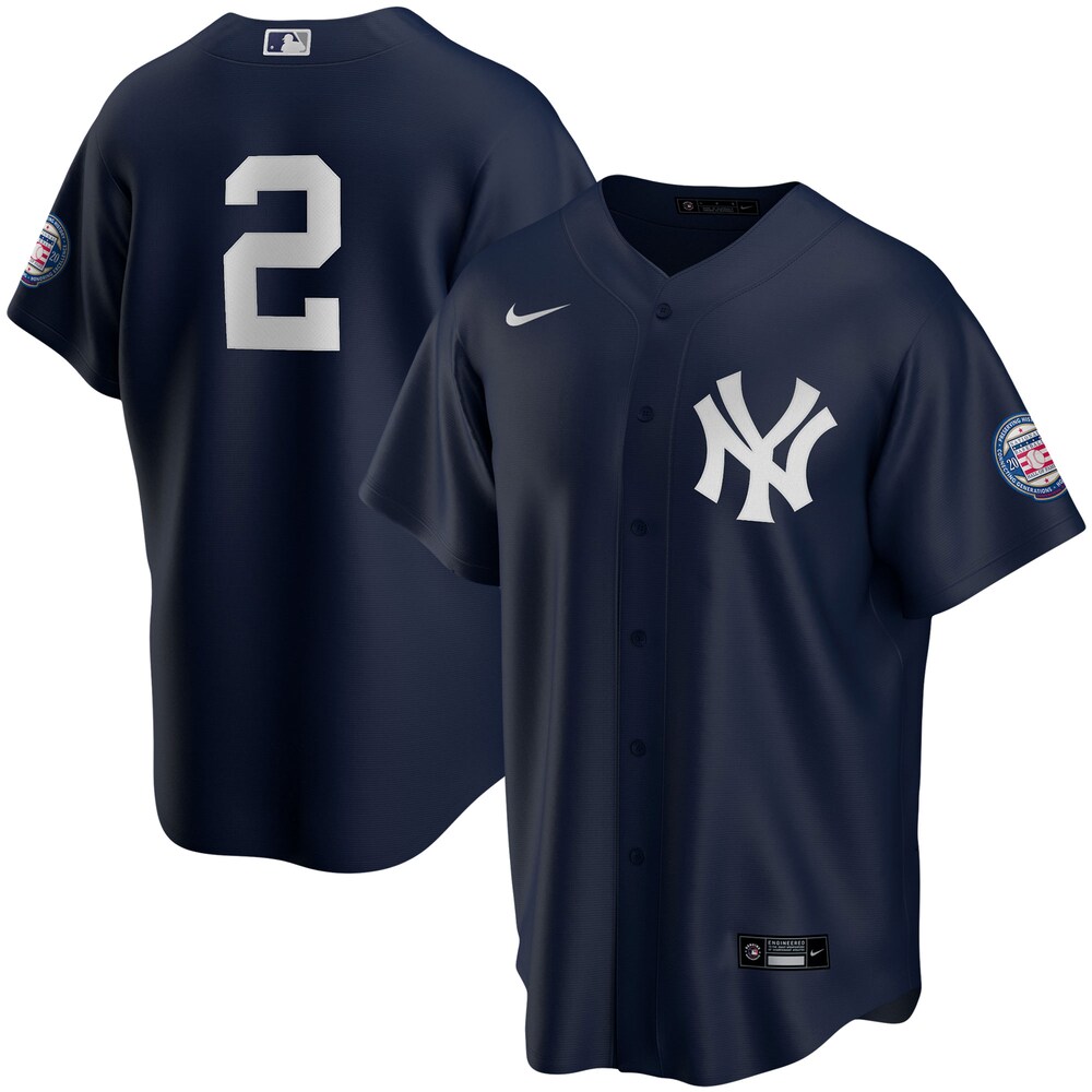 Derek Jeter New York Yankees 2020 Hall Of Fame Induction Alternate Player Jersey - Navy