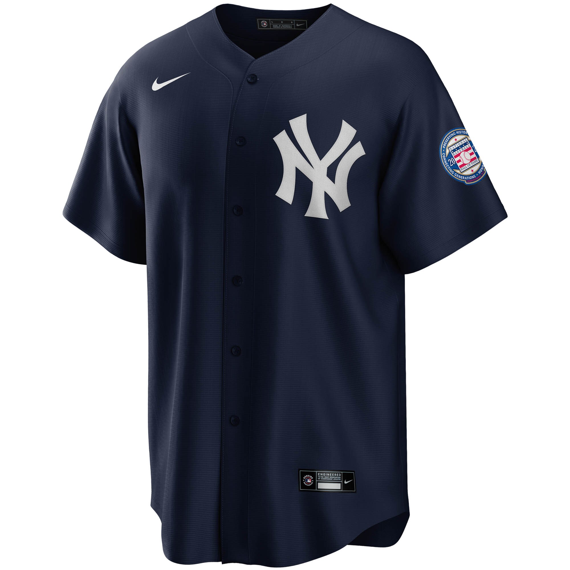 Alternative view of Derek Jeter New York Yankees 2020 Hall Of Fame Induction Alternate Replica Player Name Jersey - Navy