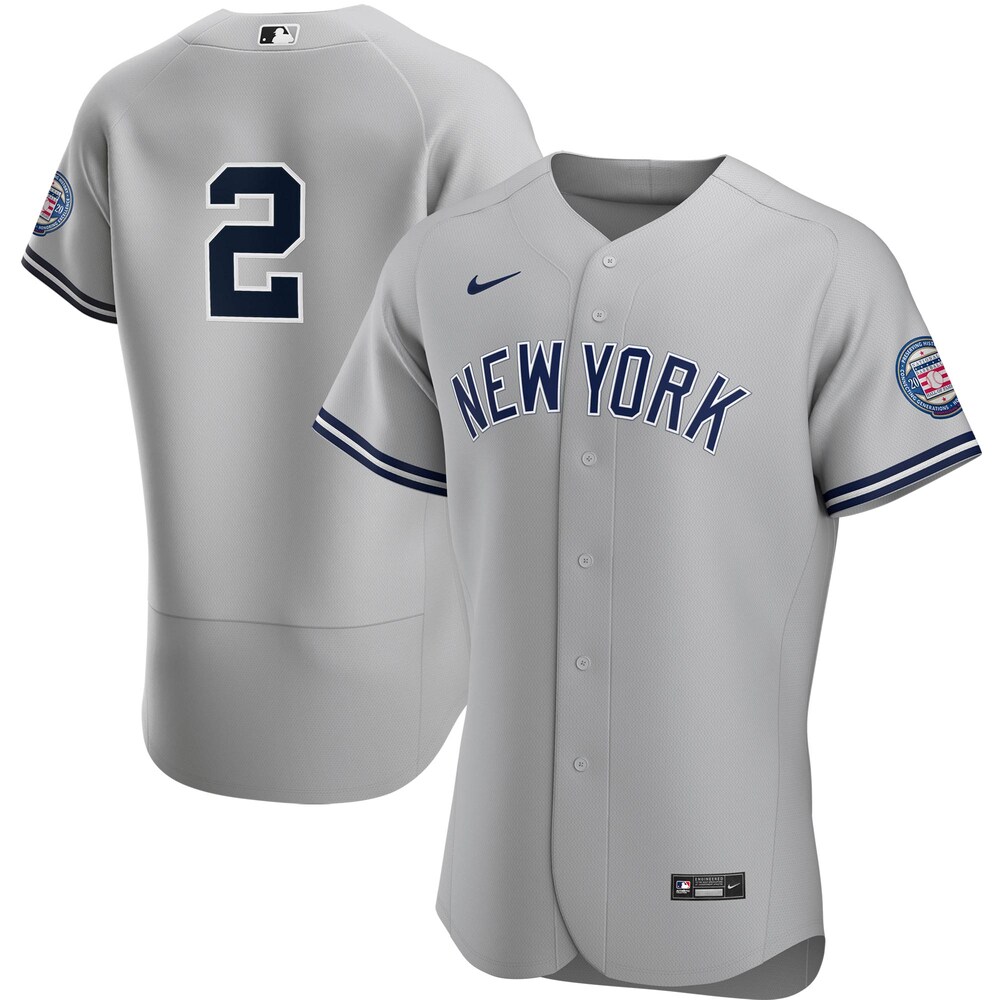 Derek Jeter New York Yankees 2020 Hall Of Fame Induction Road Player Jersey - Gray