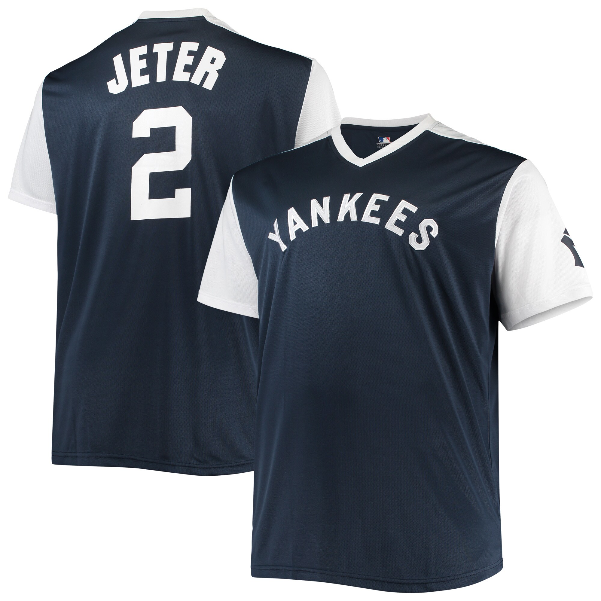 Derek Jeter New York Yankees Cooperstown Collection Replica Player Jersey – Navy/white