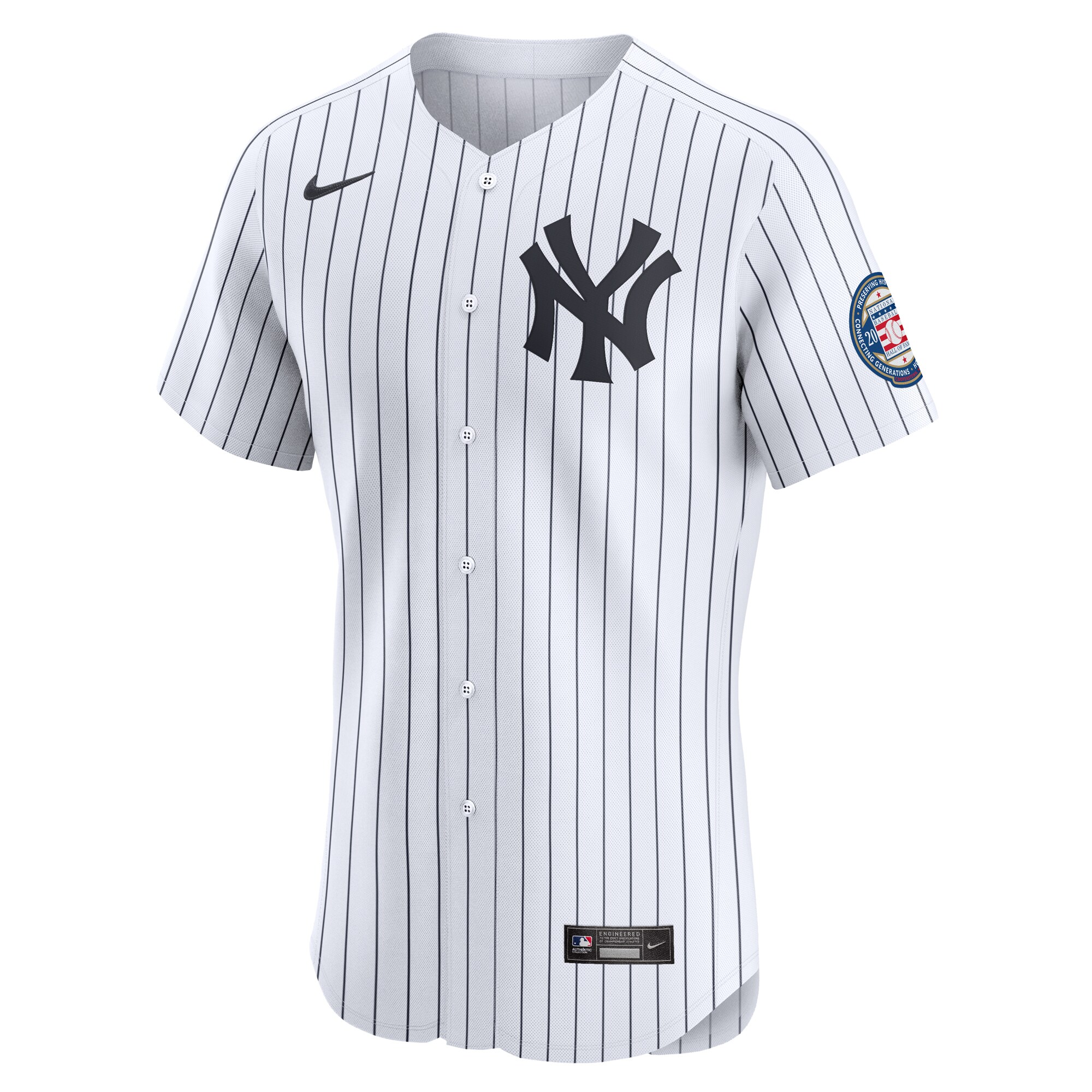Alternative view of Derek Jeter New York Yankees Home Elite Jersey - White
