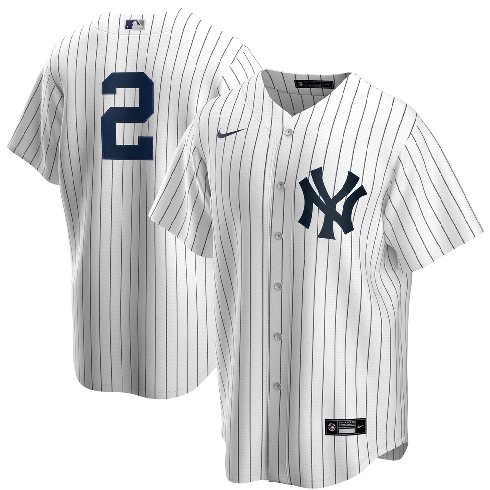 Derek Jeter New York Yankees Jersey - White/navy