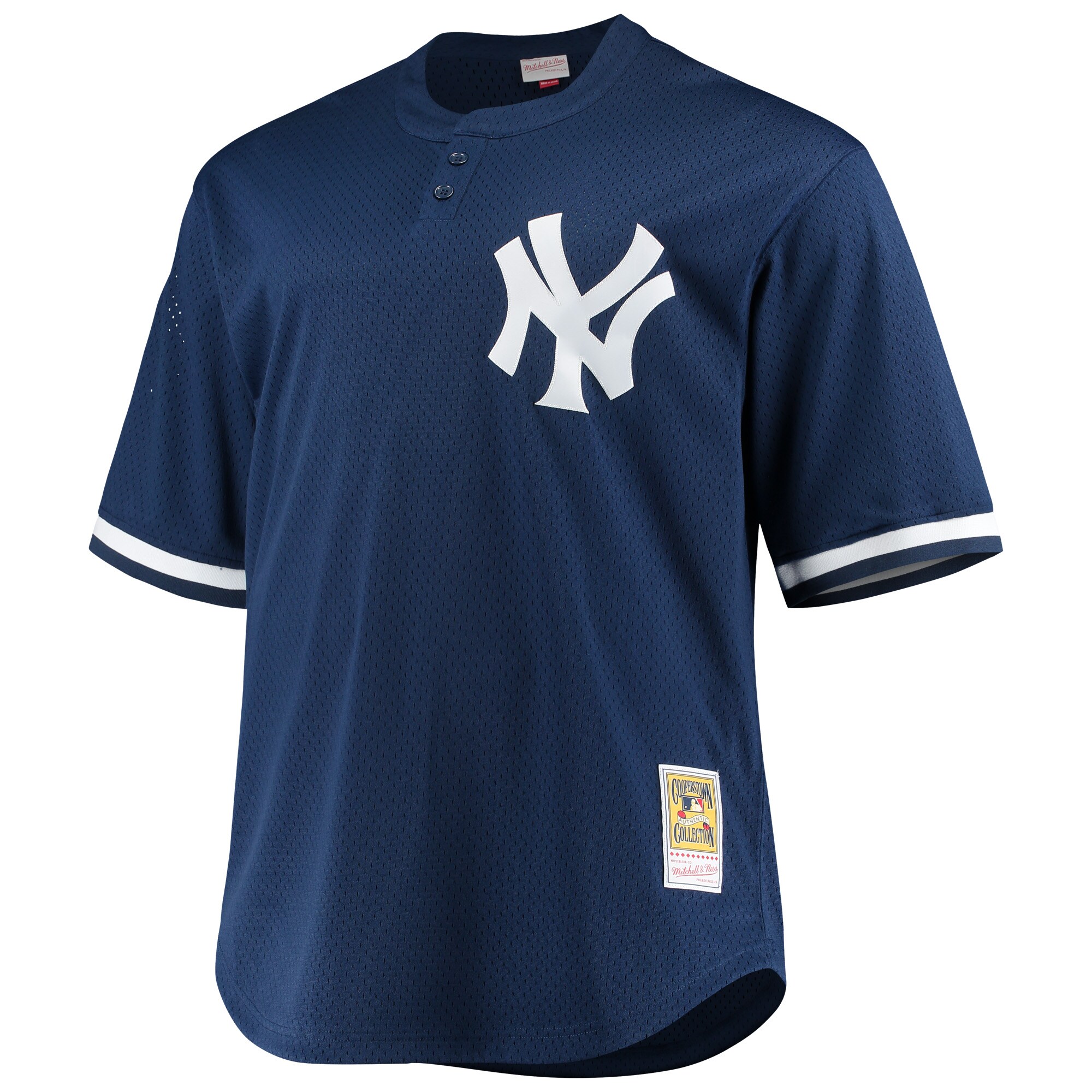 Alternative view of Derek Jeter New York Yankees Mitchell & Ness Big & Tall Batting Practice Replica Player Jersey - Navy