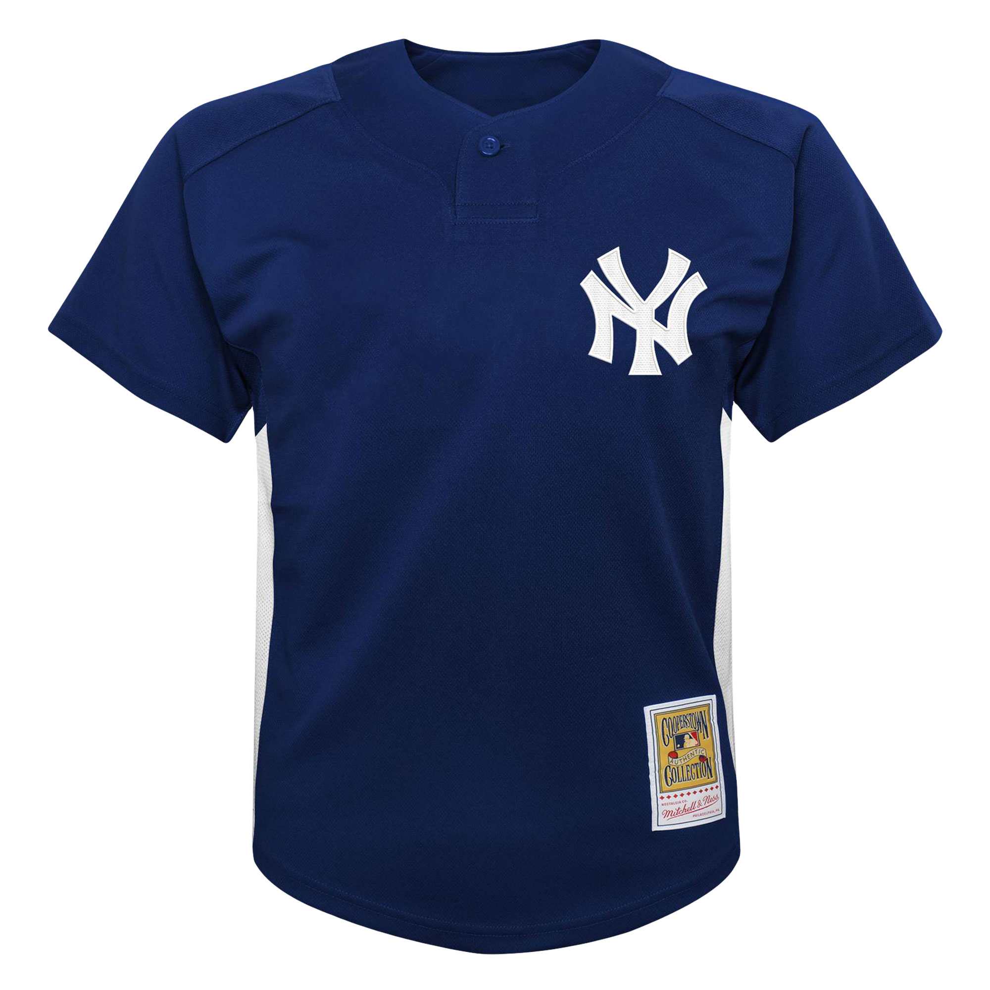 Alternative view of Derek Jeter New York Yankees Mitchell & Ness Youth Team Cooperstown Collection Mesh Batting Practice Jersey - Navy