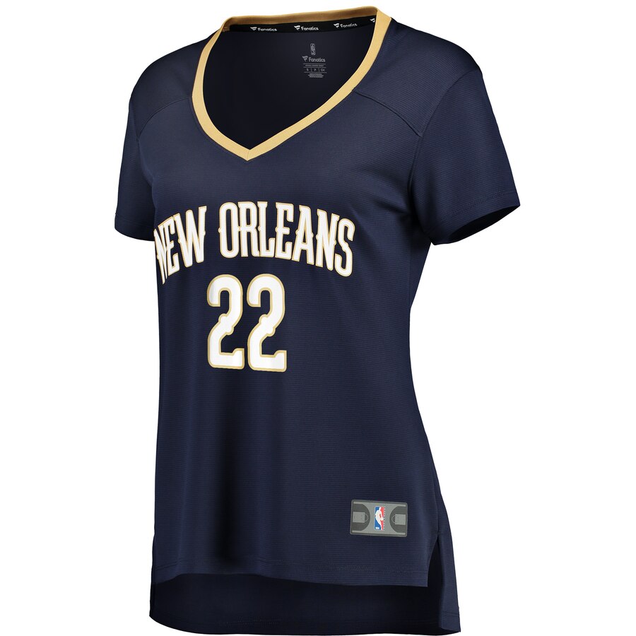 Alternative view of Derrick Favors New Orleans Pelicans Fanatics Branded Women's Fast Break Replica Jersey Navy - Icon Edition