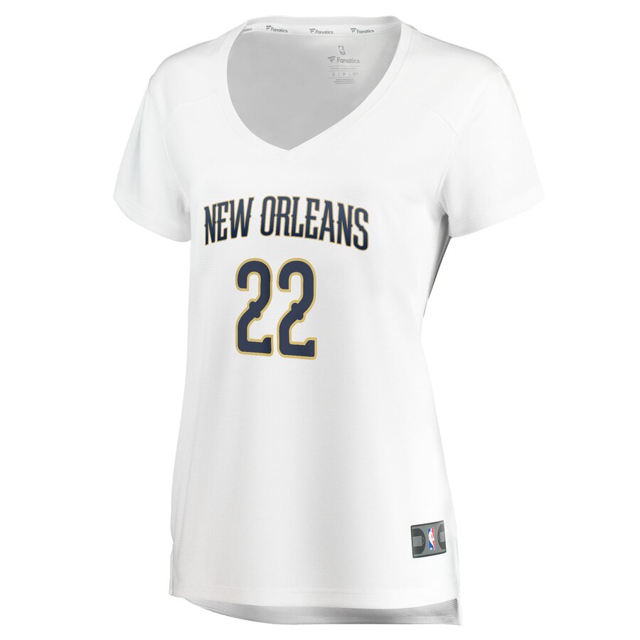 Alternative view of Derrick Favors New Orleans Pelicans Fanatics Branded Women's Fast Break Replica Jersey White - Association Edition