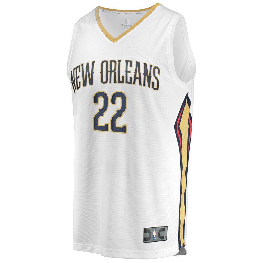 Alternative view of Derrick Favors New Orleans Pelicans Fanatics Branded Youth Fast Break Replica Jersey White - Association Edition