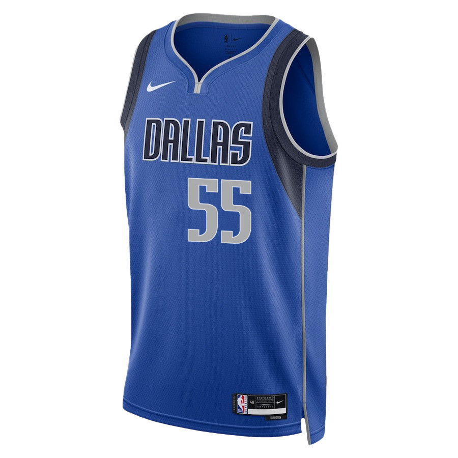 Alternative view of Derrick Jones Jr. 55 Dallas Mavericks 2024 FINALS PATCH Swingman Jersey - Icon Edition - Blue - JS560 