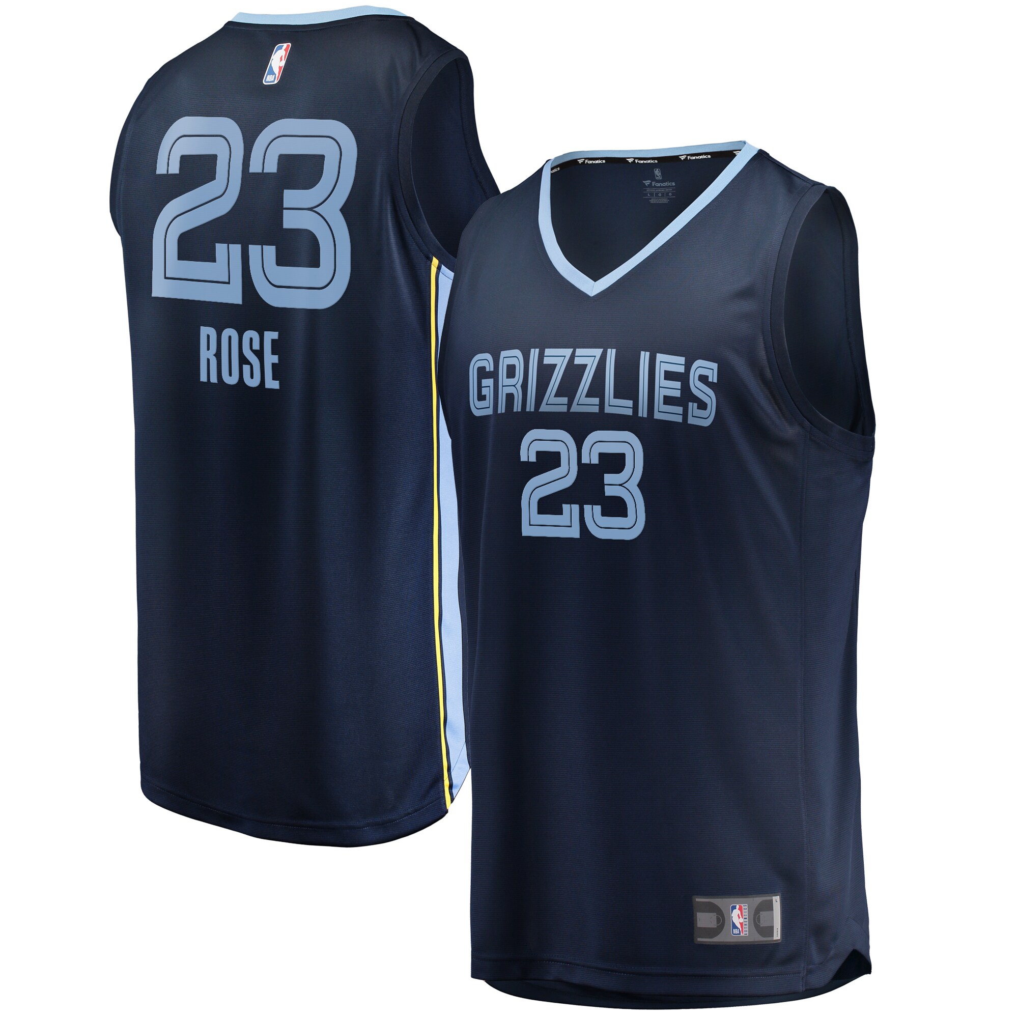 Derrick Rose Memphis Grizzlies Fanatics Youth Fast Break Player Jersey - Icon Edition - Navy