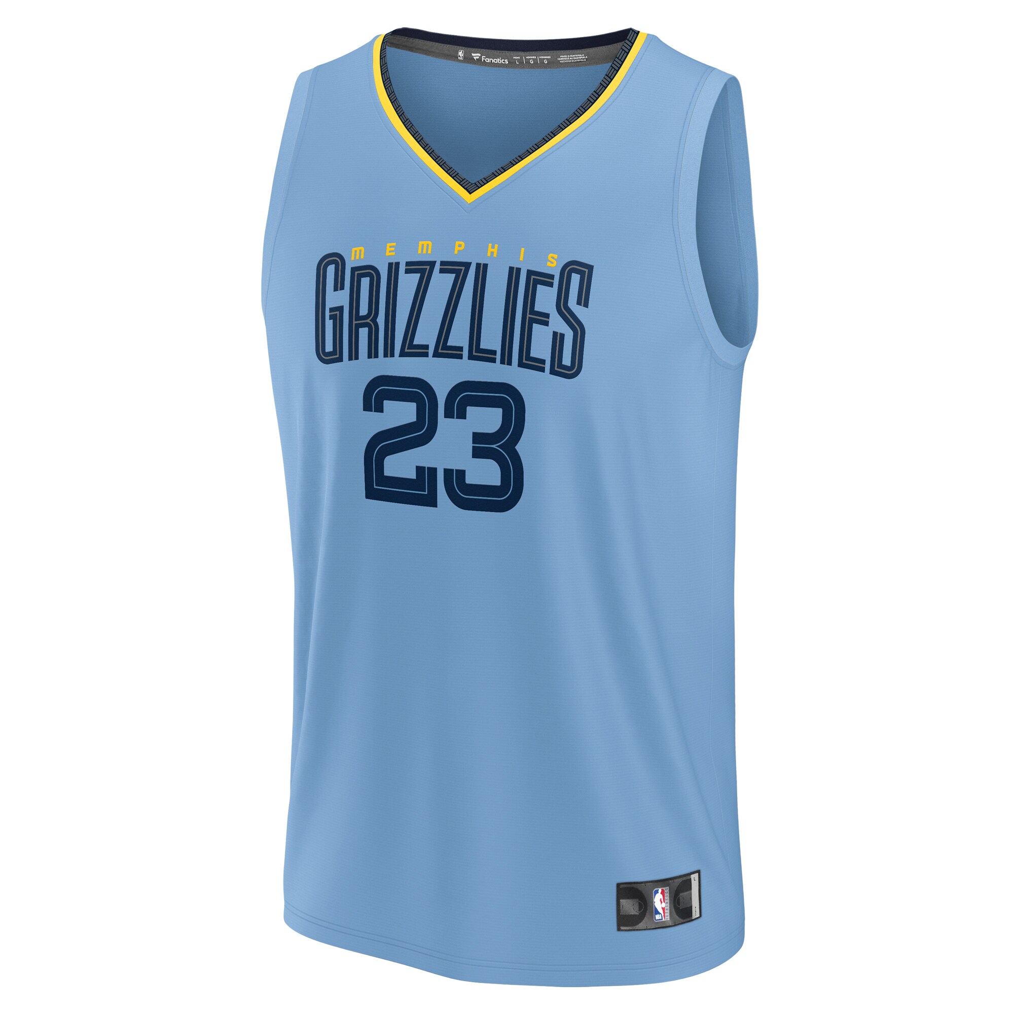 Alternative view of Derrick Rose Memphis Grizzlies Fanatics Youth Fast Break Player Jersey - Statement Edition - Light Blue
