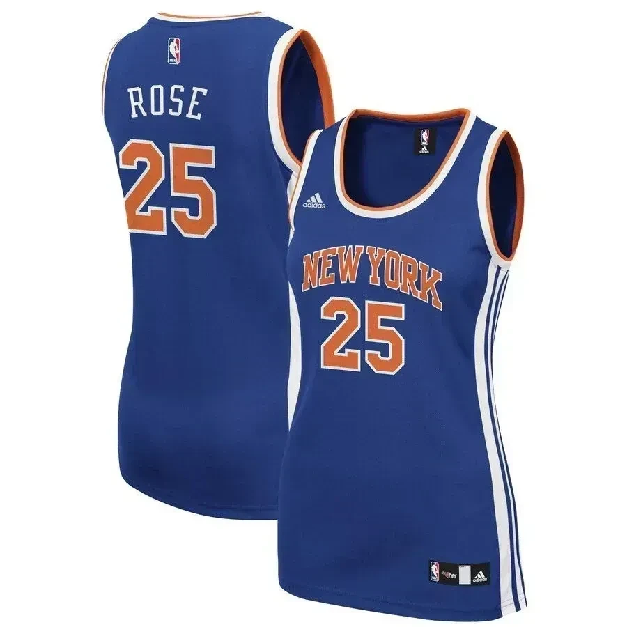 Derrick Rose New York Knicks Women's Jersey - Royal - JS720 