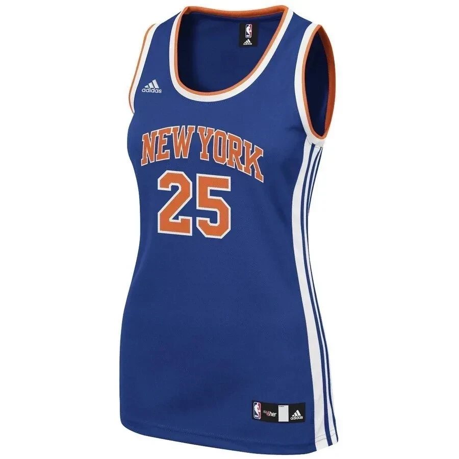 Alternative view of Derrick Rose New York Knicks Women's Jersey - Royal - JS720 