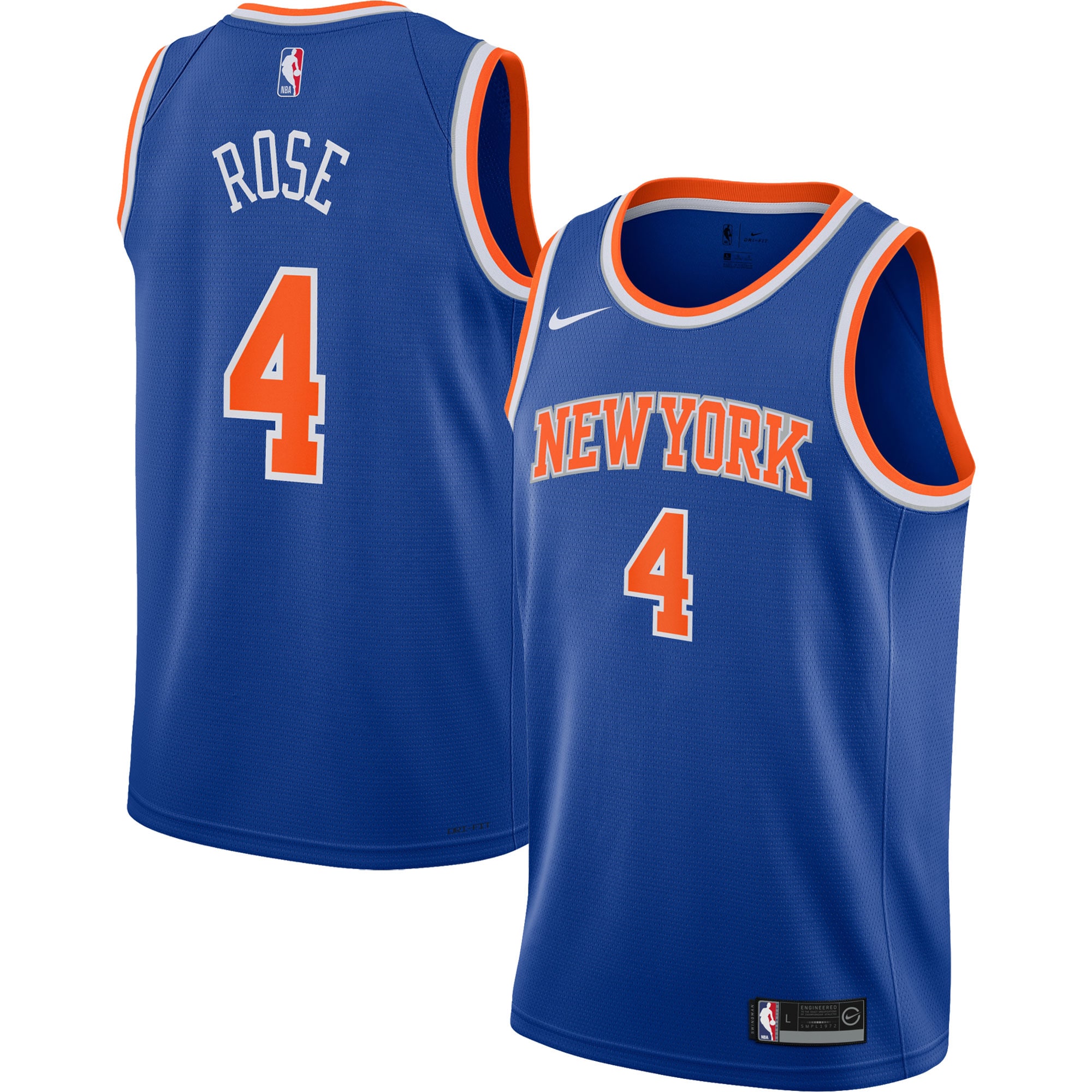 Derrick Rose New York Knicks Youth 2021/22 Swingman Jersey - Icon Edition - Blue