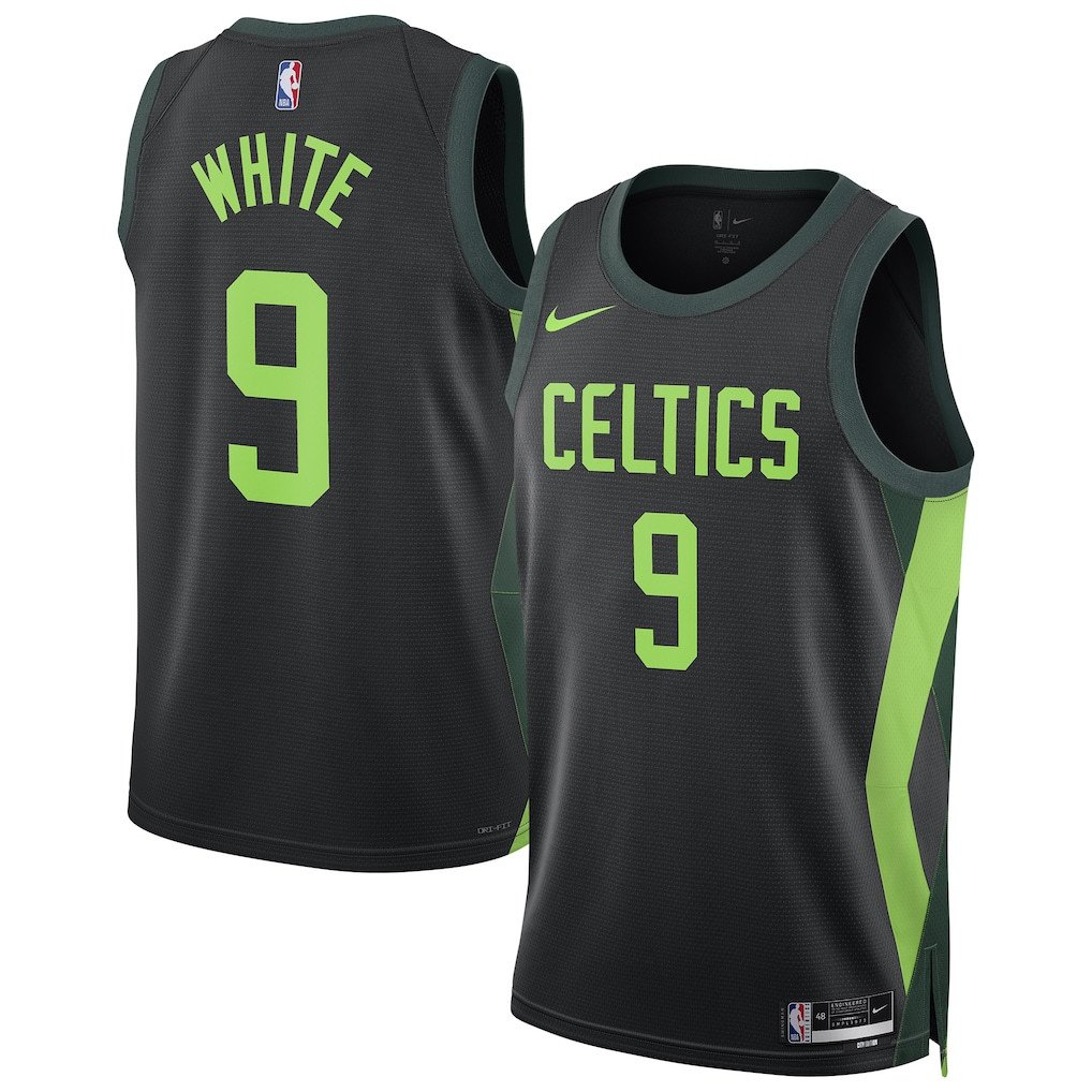 Derrick White 9 Boston Celtics Unisex 2024/25 Swingman Player Jersey - City Edition - Black - JS153