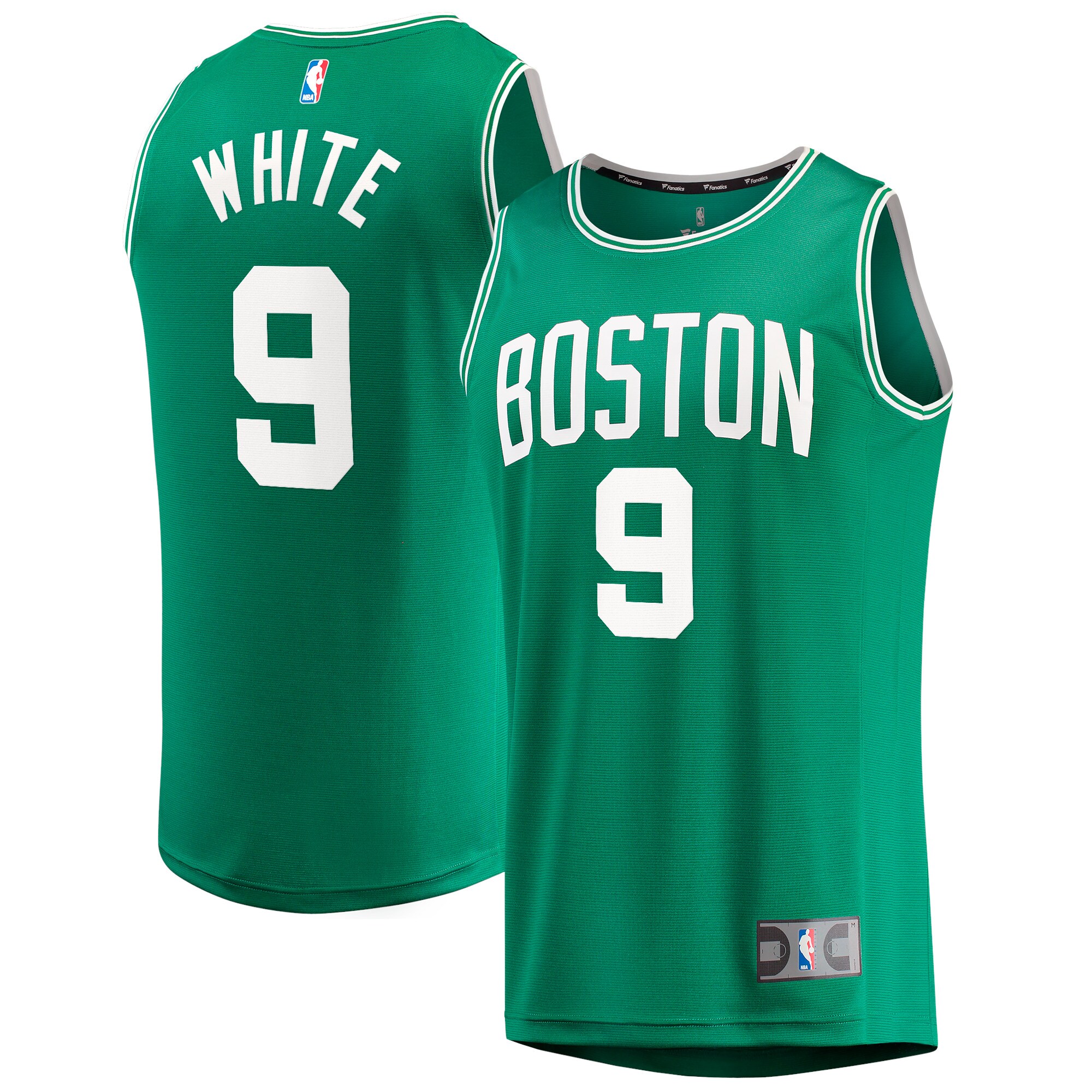Alternative view of Derrick White Boston Celtics Fanatics Branded 2021/22 Fast Break Replica Jersey - Icon Edition - Kelly Green