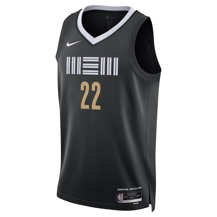 Alternative view of Desmond Bane 22 Memphis Grizzlies 2023/24 Swingman Jersey - City Edition - Unisex Black - JS457 